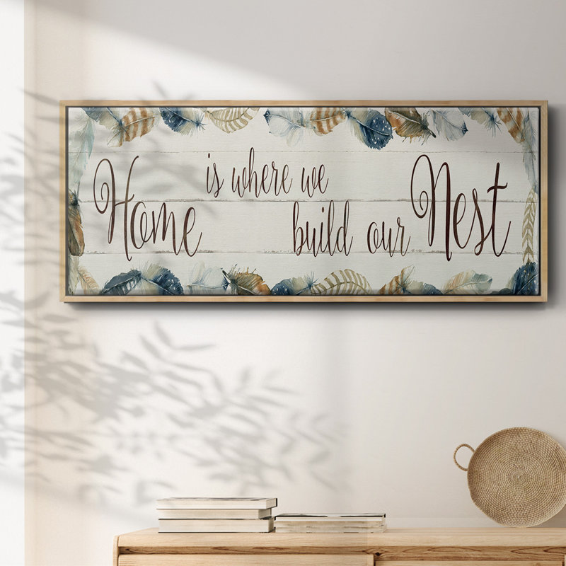 Home Nest - toile encadrée, H 8 po x l 20 po