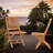 6 - Person Teak Solid Wood Patio Dining Set Extendable Oval Table with Cushions Included
