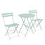 Ensemble bistro 3 pièces, ensemble de mobilier de patio pliant, ensemble de table et chaises d'extérieur pour terrasse, jardin, balcon et bord de piscine