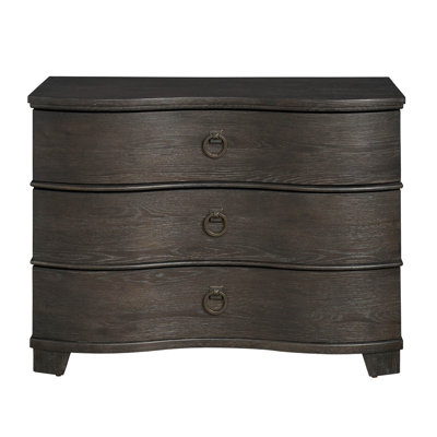 Hayes 3-Drawer Oak Nightstand