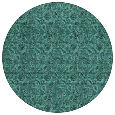 Flitwick Washable Floral Indoor / Outdoor Rug
