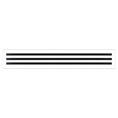 BUILDMART - 36x6 Modern AC Vent Cover - Standard Linear Slot Diffuser - Register Grille / Size: 2" H x 6" W x 36" L
