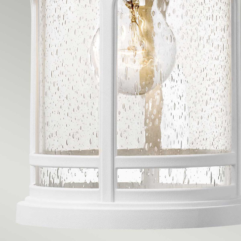 Hollydale White Outdoor Wall Lantern, 34.2cm H x 22cm W x 25.7cm D