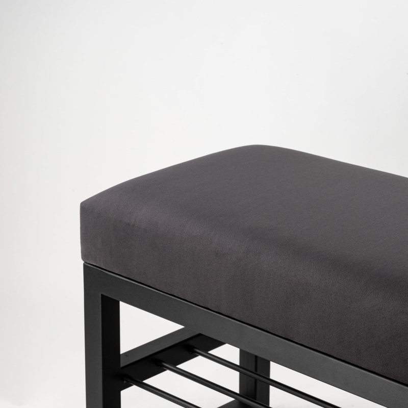 Figuroa Velvet Upholstered Storage Bench, H50 x W50 x D30cm