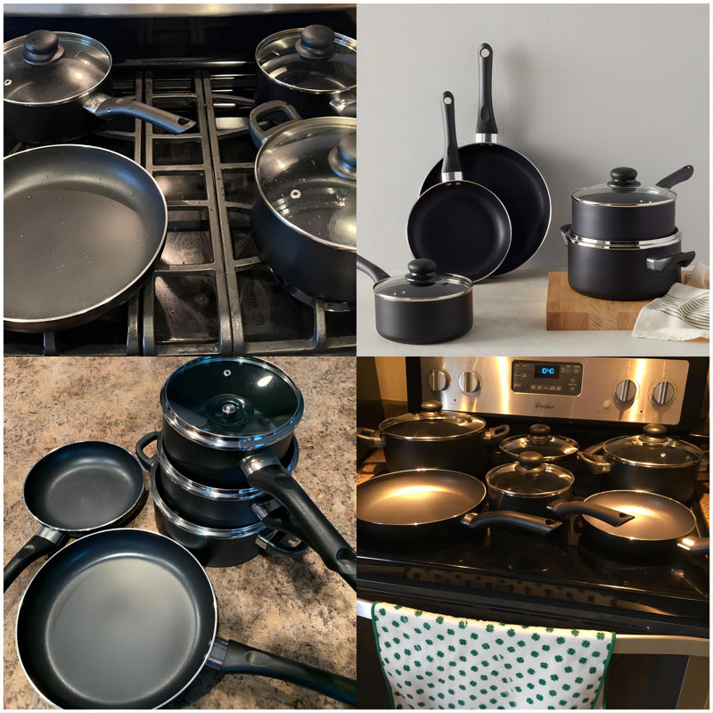 32 - Piece Non-Stick Aluminum Cookware Set