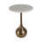 Ernstfried Modern Round Marble Top Accent Table for Bedroom - Sleek Small Side Table with Sculptural Ball Base for Living Room, Narrow End Table Design - 21"-115823809