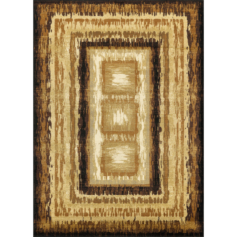 Tapis confortable - Motif polyvalent, palette intemporelle, style superposé multicolore