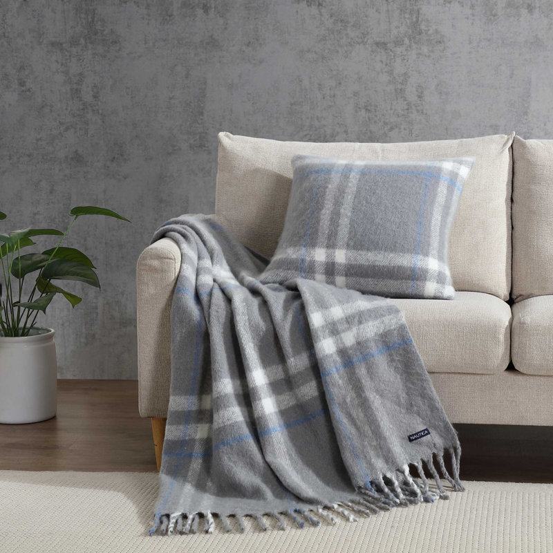 Coussin décoratif Nautica, Gris