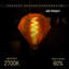 Vintage LED E27 Decoraive Bulb, Edison Diamond 4W, G95 Spiral LED Filament Screw Non-Dimmable, Amber Glass Warm White 2700K Lighting Bulb, Pack of 2