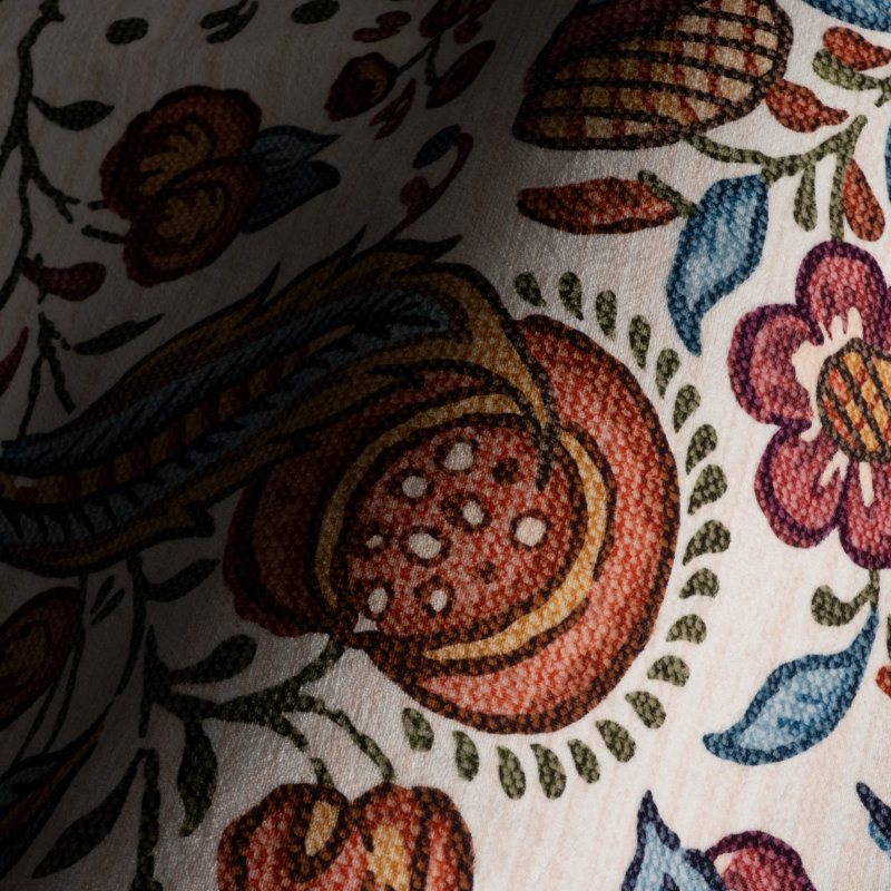  Tapis délavé à motif floral et cachemire Delara, Rectangle 5 pi x 7 pi