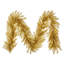Vickerman 9' x 14" Gold Tinsel Artificial UnLit Garland with 250 PVC Tips