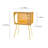 Stert Modern End Table In Television Shape Hollow Side Table-1965905527