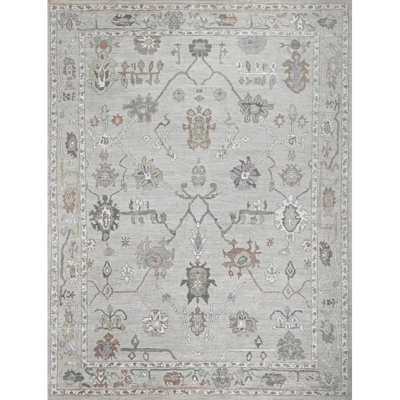 Oushak Hand Knotted Wool Oriental Rug