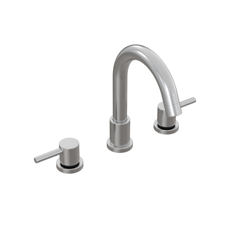 Robinets de salle de bain pour lavabo à 3 trous, 2 poignées, bec pivotant à 360 °, robinet en acier inoxydable, Chrome