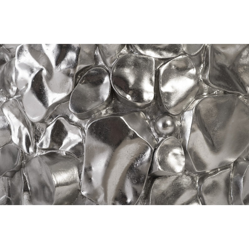 Table d'appoint Cairn, feuille d'argent, Feuille d'argent
