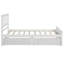 Lit plateforme simple avec deux tiroirs,-843374616