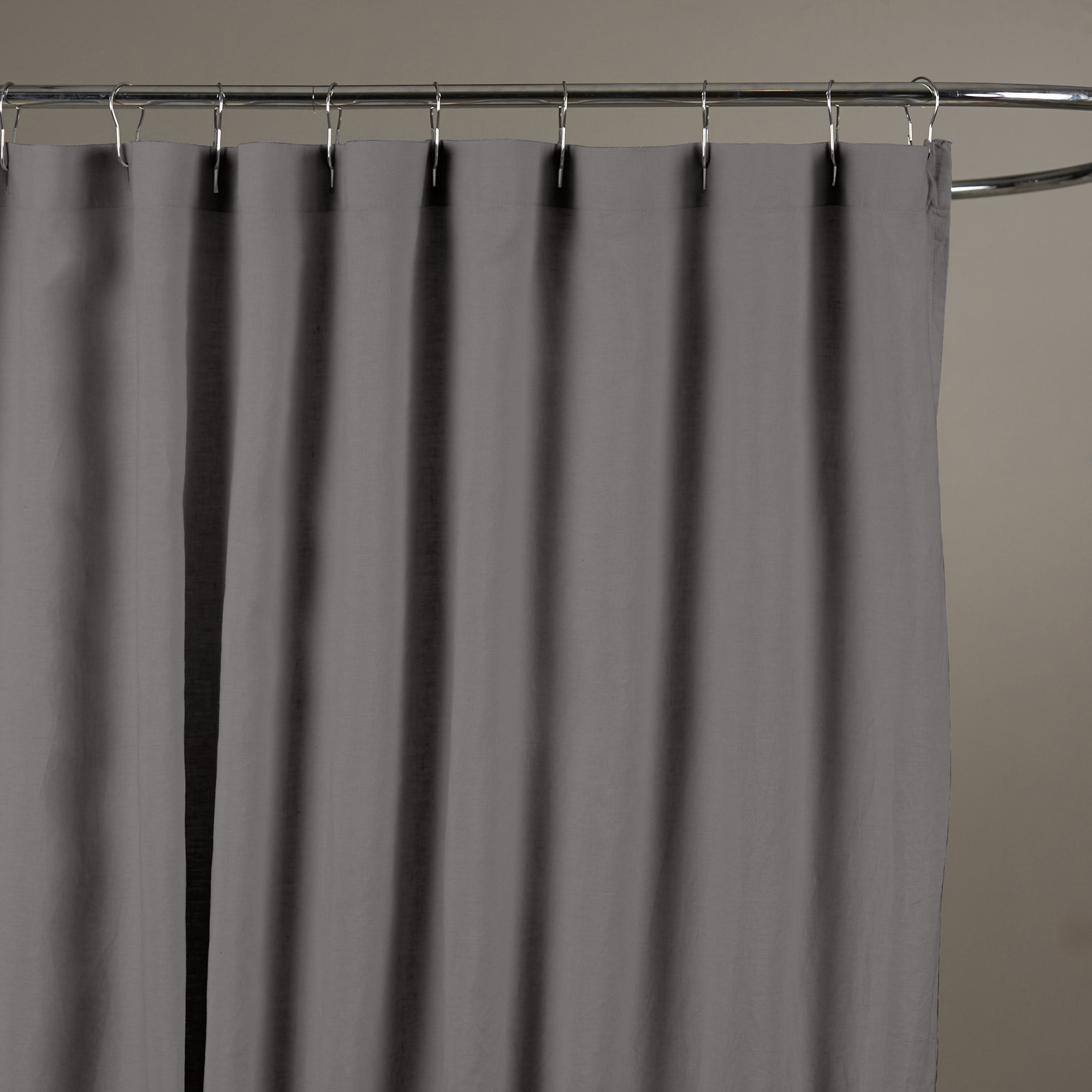 Kendo Linen Shower Curtain, Slate Gray