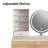 Bove Vanity Table Set with 3 Modes Adjustable Brightness Mirror with Free Stool