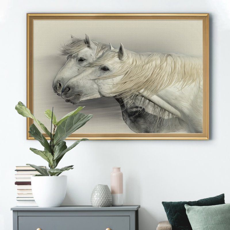 «Curiosity» - Cadre photo, impression sur toile, Doré, H 18,5 po x l 24,5 po x P 1,5 po