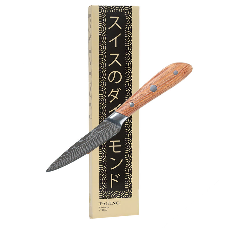 Swiss Diamond 4" Damascus Paring Knife