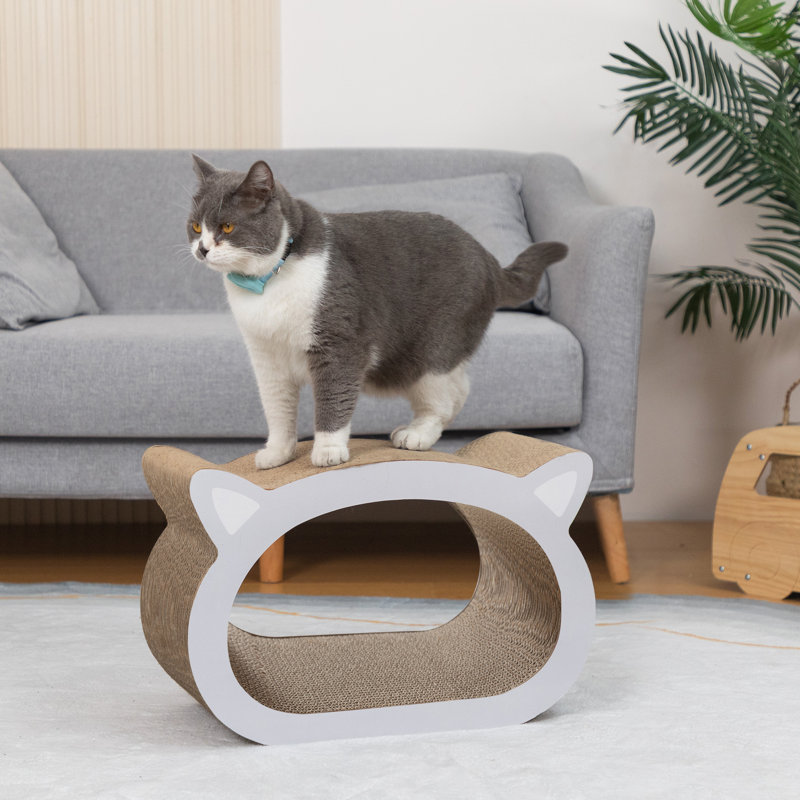 Chat en forme de tête de chat