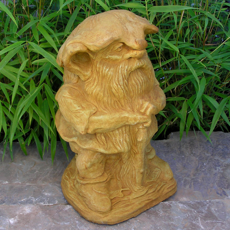 Large Rainman Statue, Antique Gray