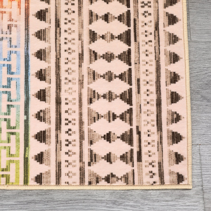 Machine Washable Area Rugs for Living Room Non-Slip Rug Durable Floor Carpet Easy-Cleaning Rug, Rectangle 5' x 7'