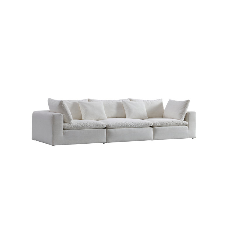 Canapé modulaire en bois 137 "de l'avant