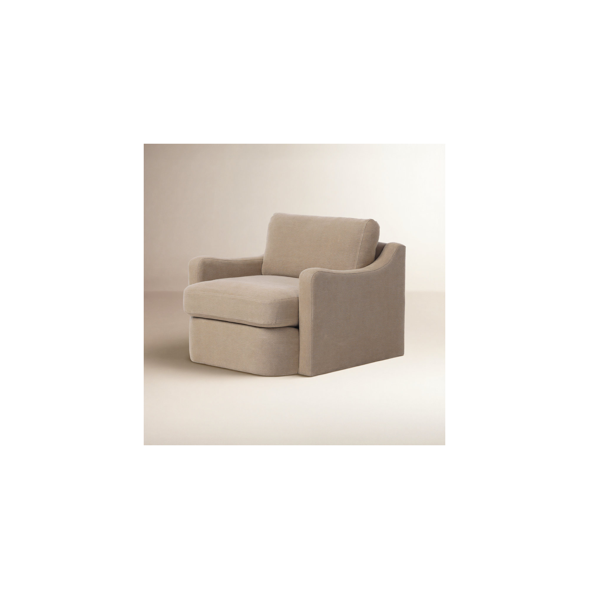 Aurelia Swivel Chair, Broadway Canvas