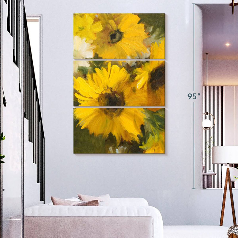 Harnek Bright Yellow Sunflowers