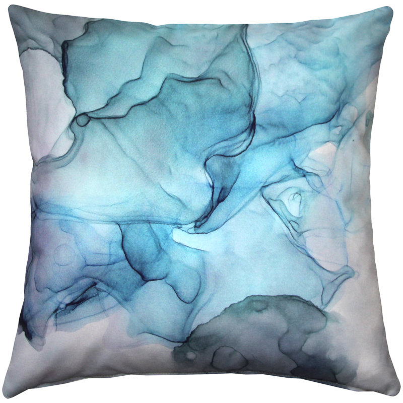 Housse de coussin Karalina Khyber, Bleu