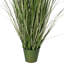 Herbe verte artificielle en pot.-936796863