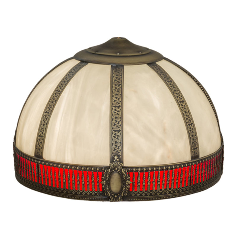 Abat-jour en verre Sandin H 10,5 po x l 16 po