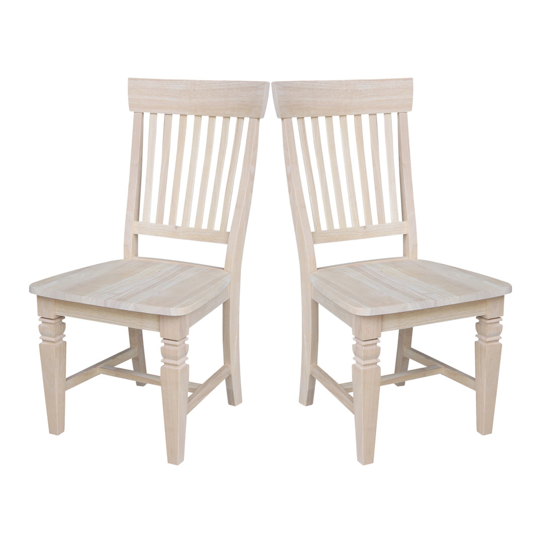 Cosandra Solid Wood Dining Chair (Set of 2) Rosecliff Heights