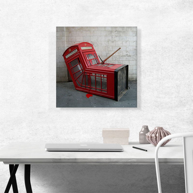 London London Booth par Banksy, reproduction d'art sur toile tendue, H 18 po x l 18 po x 1,5 po