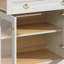 Armoire de bar haute et arquée pour un rangement et une présentation élégants-1292039371