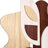 "Sands Serenade I" Hand Made & Hand Finished Dimensional Solid Paulownia Wood Abstracts Wall Art