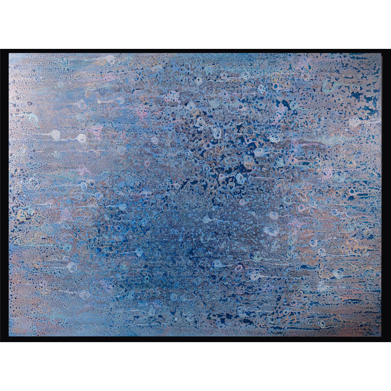 Monet With Glasses Painting, 36" H x 48" W, Black Framed