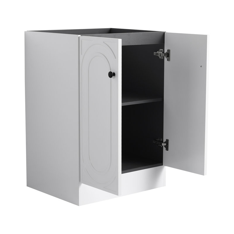 Freestanding Bathroom Vanity-Excluding Sink, White