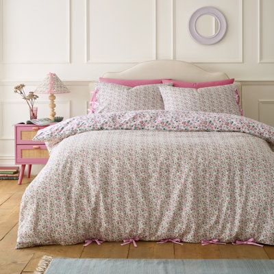 Pearly Queen Ditsy Reversible Cotton Duvet Cover Set