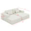 Méridienne surdimensionnée, canapé-lit Cloud Plush-245409837