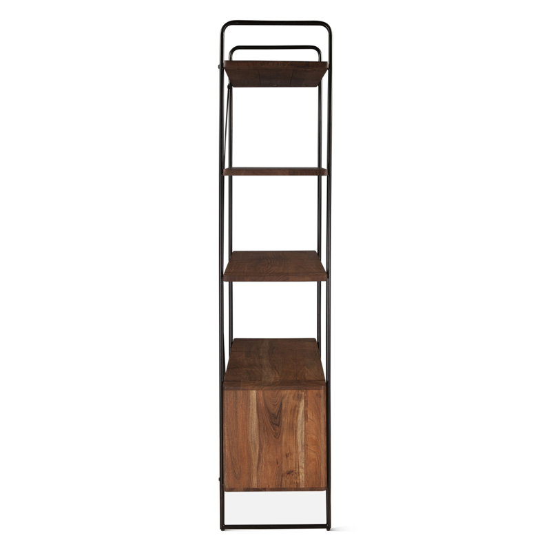 Halden Tall Bookshelf In Pecan Brown