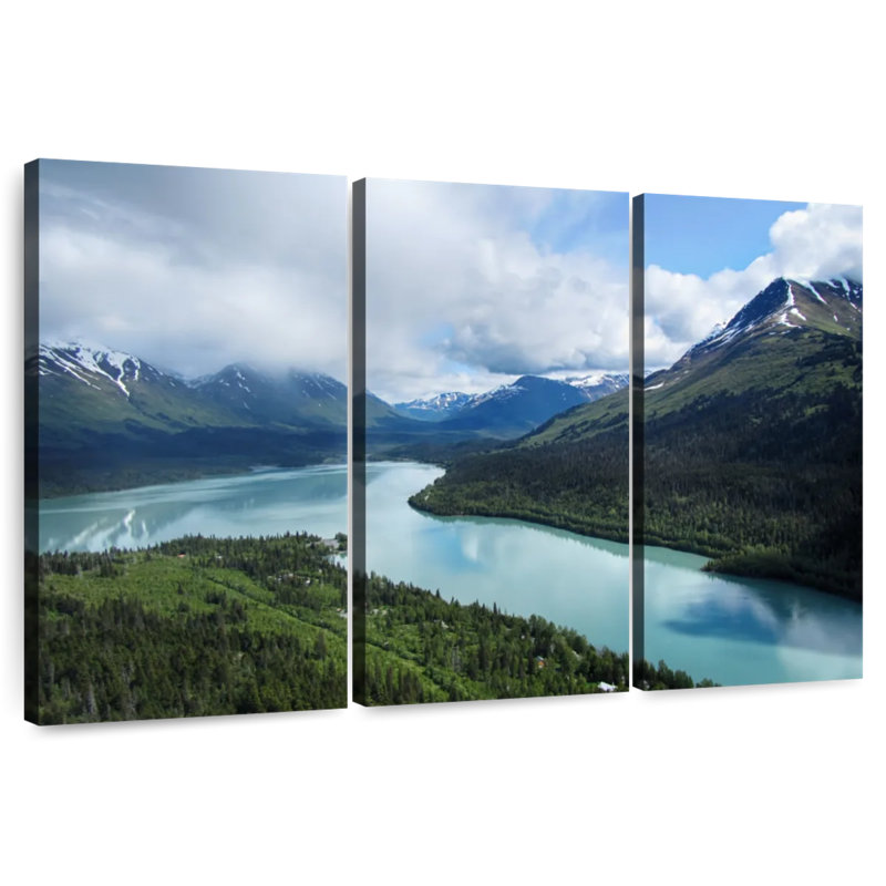 Alvord Alaska Mountainscape, 32" H x 50" W