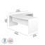 Bureau à avant à arches 72W avec retour 42W Office 500 Collection-1068320268