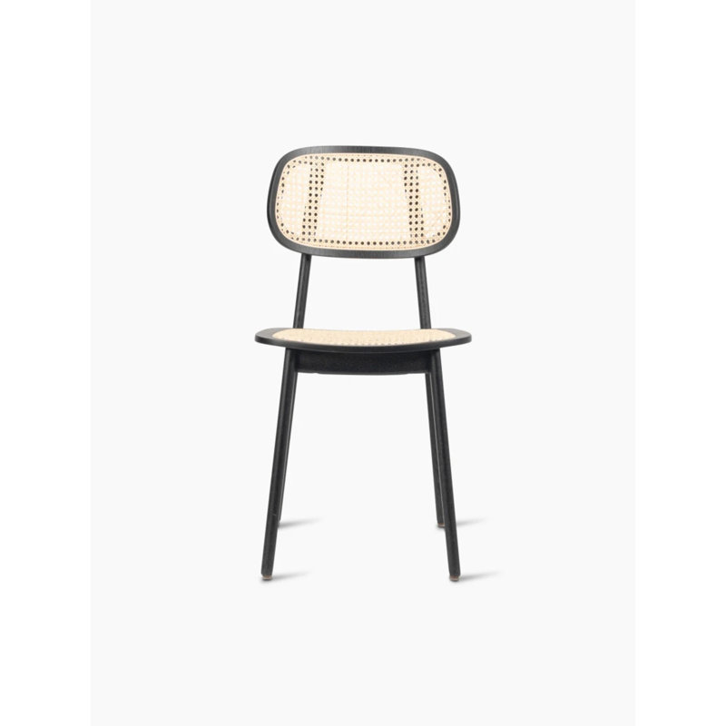 Titus Outdoor Dining Side Chair, Black Boucle, Black