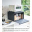 Tower Yamazaki Home Bread Box, Steel Kitchen Counter Storage Food Container Holder, Steel, Handles-48848765