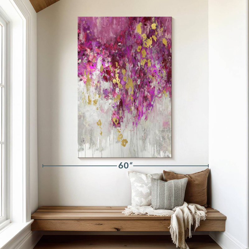 Magenta cascade Avery, H 51 po x l 34 po