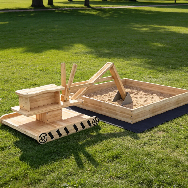 Bac à sable en bois avec pelle, bac à sable pour enfants avec siège rotatif à 360 °, bac à sable en bois de sapin avec doublure inférieure, sans alimentation, pour enfants de 3 à 6 ans, 72 po x 35 po x 22 po