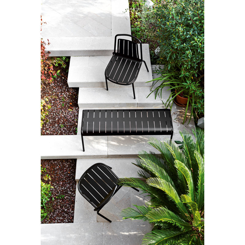 Easy Metal Outdoor Chair, Matt Black