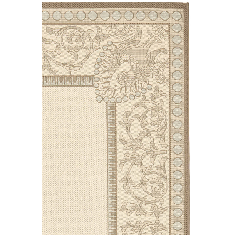 Arneshia Floral Beige Indoor / Outdoor Area Rug, Rectangle 8' x 11'